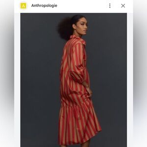 Anthropologie Tiered Shirt Dress By Maeve